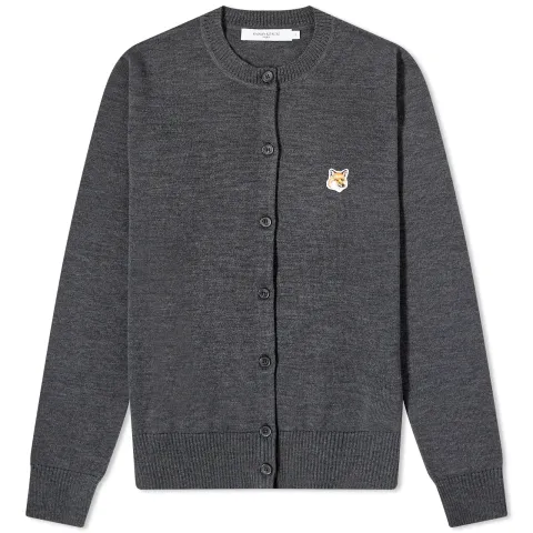 Fox Head Patch Adjusted R-Neck Cardigan