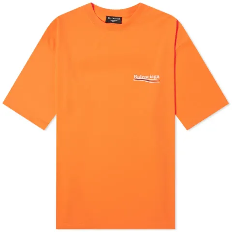 Oversized Political Campaign Logo T-Shirt