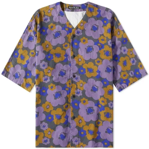 Sandit Flower Face Short Sleeve Shirt