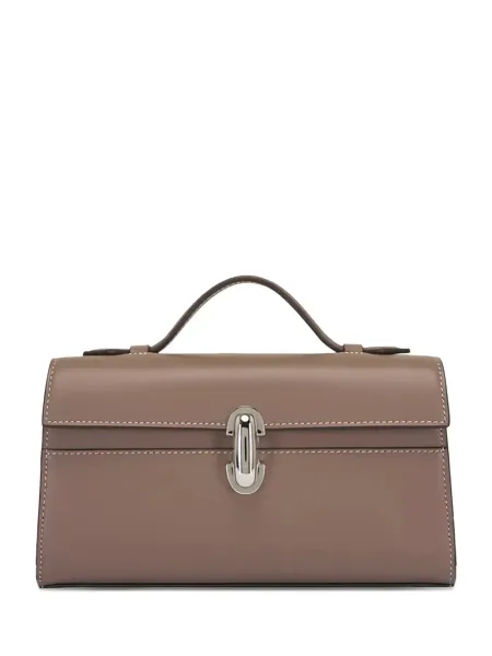 Symmetry Pochette Leather Taupe