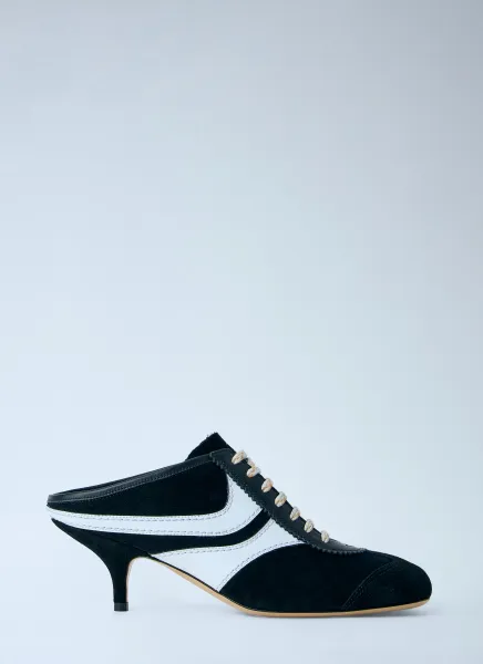 Lace-Up Mule Heels