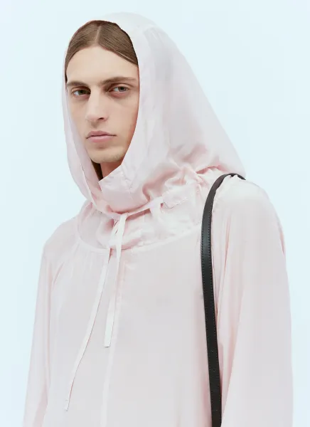 Silk Hooded Shirt