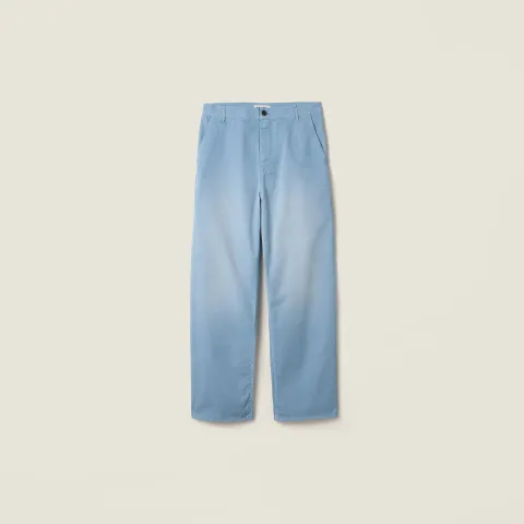 Garment-dyed twill pants