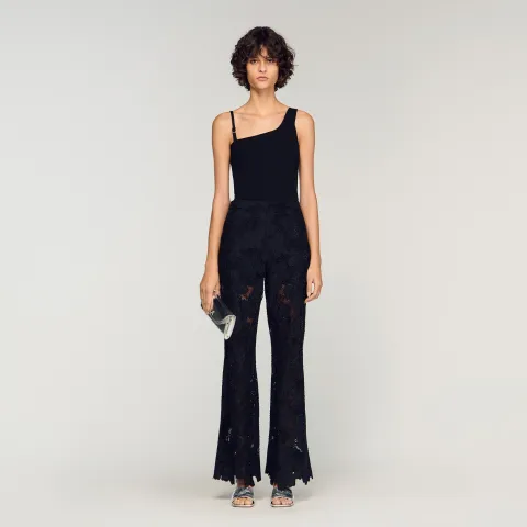 Asymmetric knit jumper