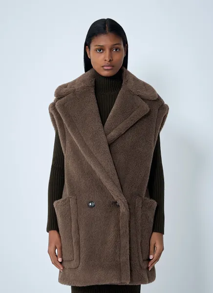 Camel-Hair Gilet