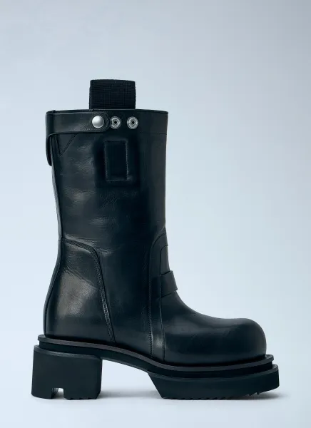Rick Owens Pull On Bogun Leather Boots