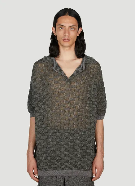 Basket Weave Polo Shirt