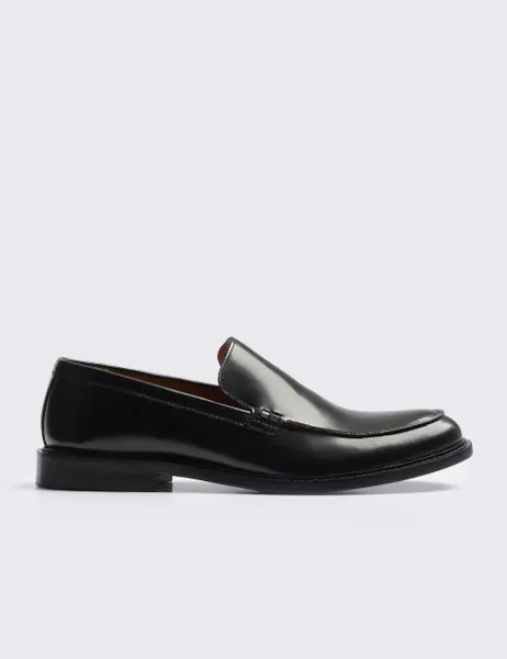 Moss Leather Slip On Loafers