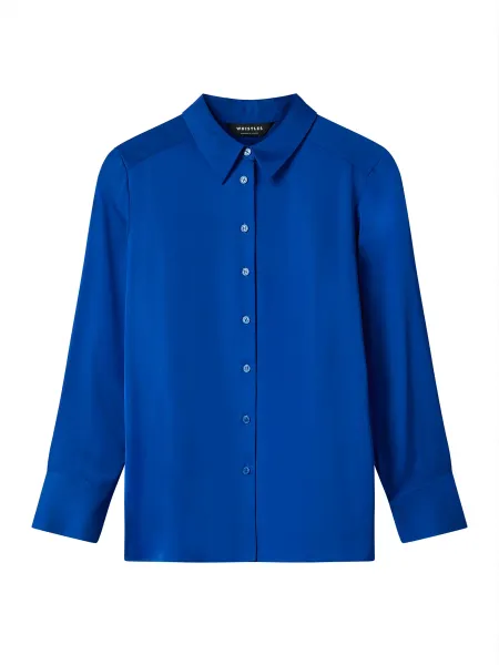 Whistles Satin Collared Shirt