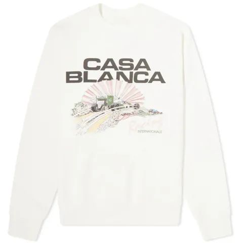 Racing Shell Digital Print Crew Sweat