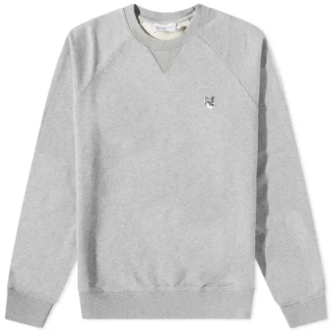 Maison Kitsuné Grey Fox Head Patch Classic Sweat