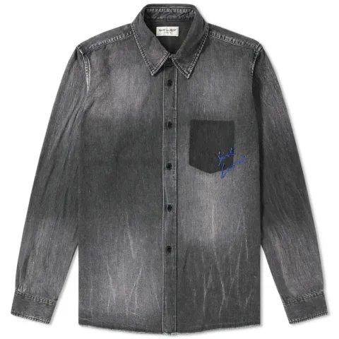 Signature Script Denim Shirt