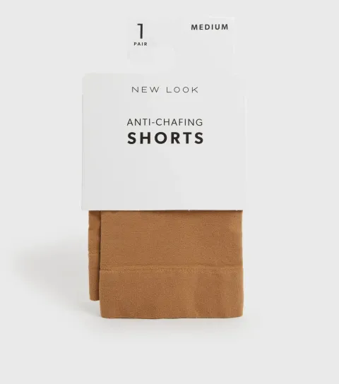 New Look Tan Thigh Length Anti-Chafing Shorts