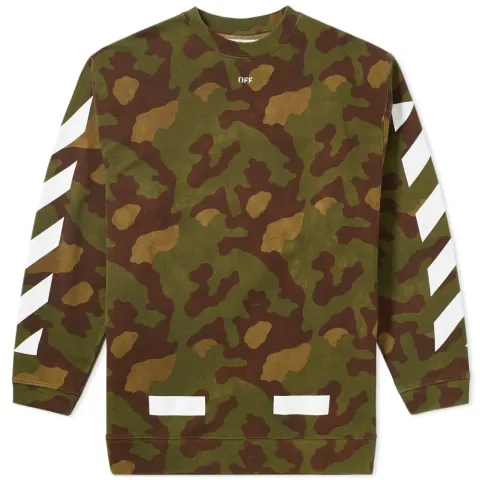 Diagonals Camouflage Crew Sweat