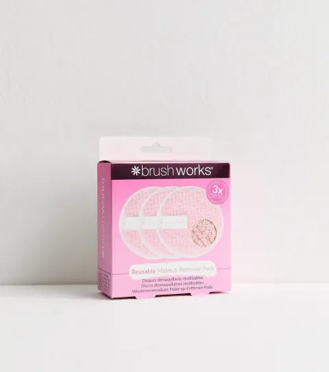 Pack Of 3 Pink Makeup Remover Pads