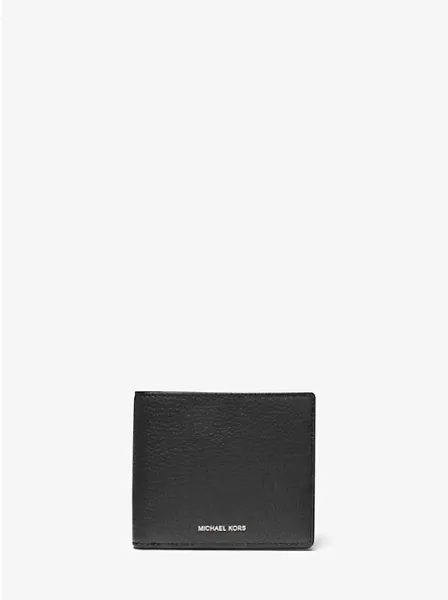 Hudson Pebbled Leather Billfold Wallet