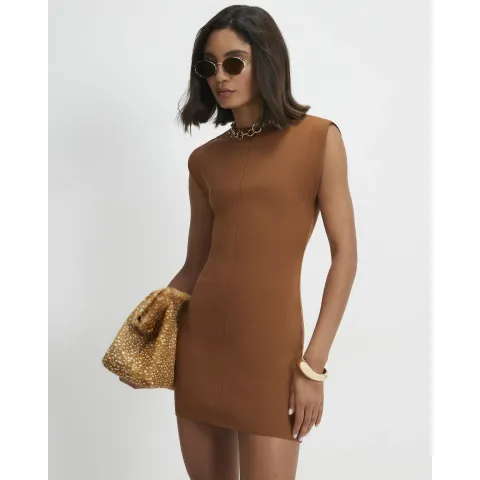 River Island Knit Fitted Dress