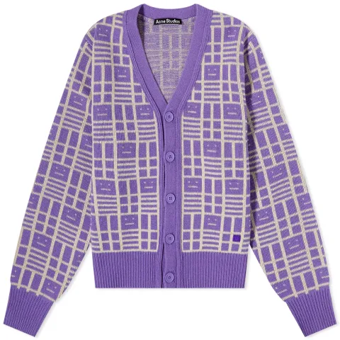 Kargot Face All Over Cardigan