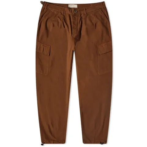 Marl Twill Loose Cargo Pant