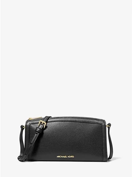 Michael Kors Jet Set Medium Pebbled Leather Crossbody Bag
