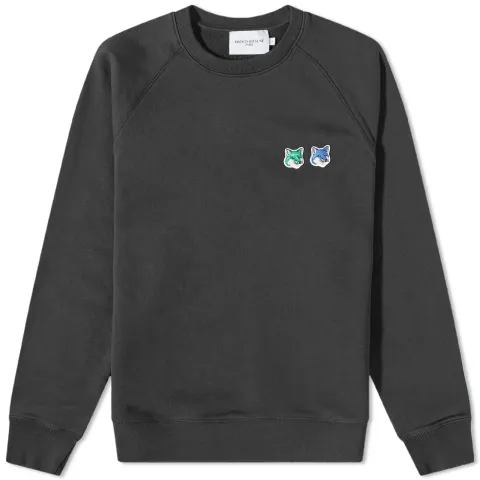 Double Mono Fox Head Adjusted Sweatshirt