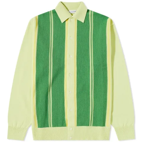 Stripe Cardigan Polo