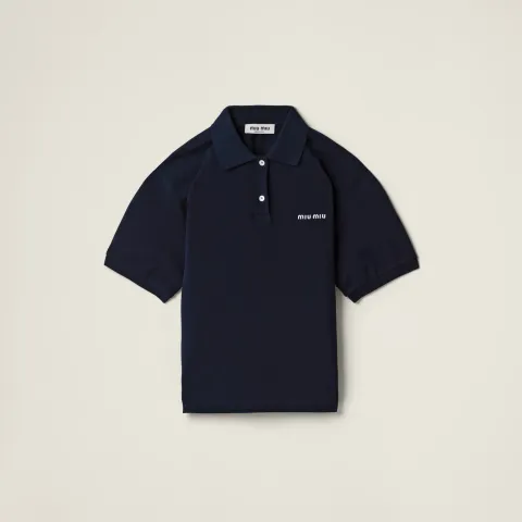 Cotton piqué polo shirt