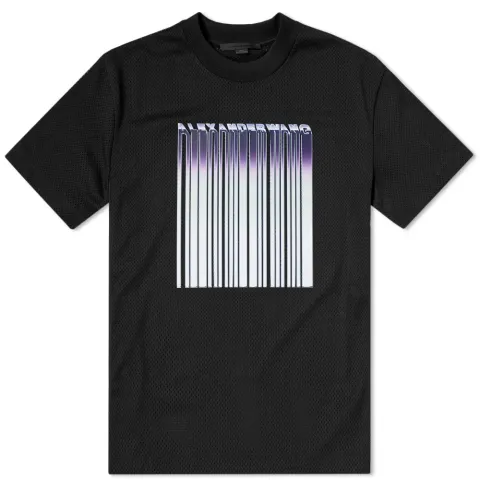 Athletic Mesh Barcode Tee