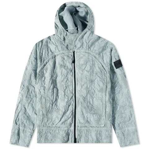 Nylon Metal Waffle Print Parka