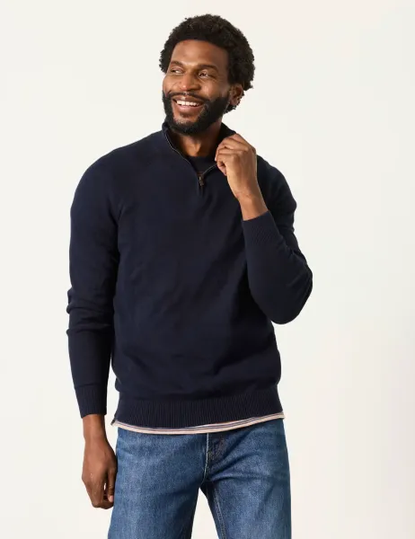 FatFace Cotton Rich Jumper Navy