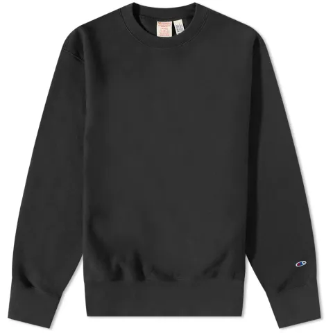 Acid Washed Distressed Crew Neck