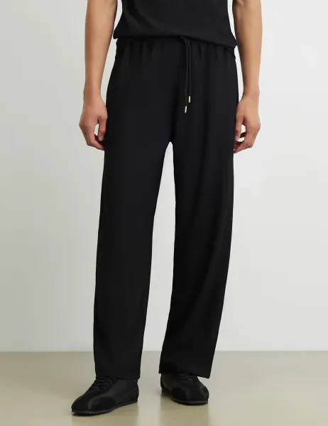 River Island Textured Wide Leg Joggers