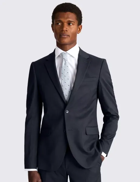 Moss Slim Fit Stretch Suit Jacket Dark Navy