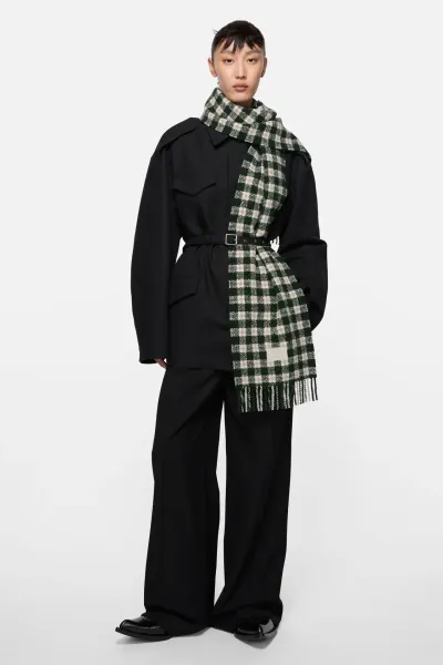 Satin blouson jacket