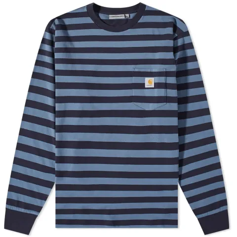 Long Sleeve Merrick Stripe Pocket T-Shirt