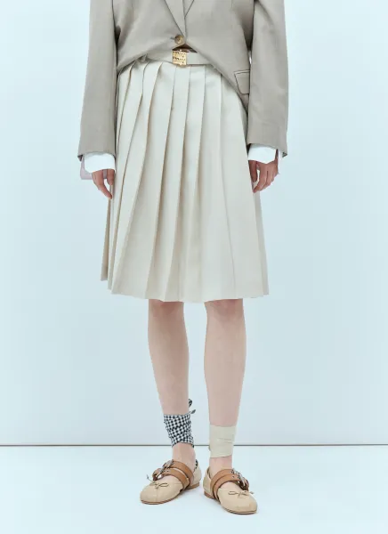 Pleated Batavia Skirt