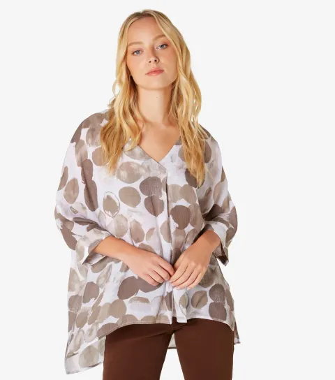 Women's Stone Potato Paint Print Top