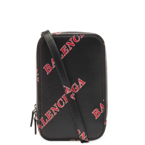 Leather Small All Over Logo Shoulder Bag
