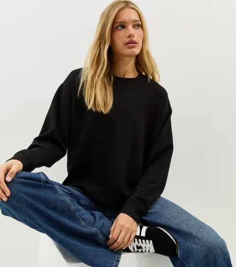 New Look Women's Premium Black Sweatshirt