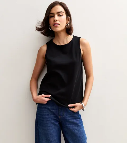 Women's Premium Black Heavyweight Cotton Tank Top