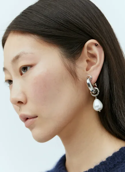 Pearl Charm Single Earring