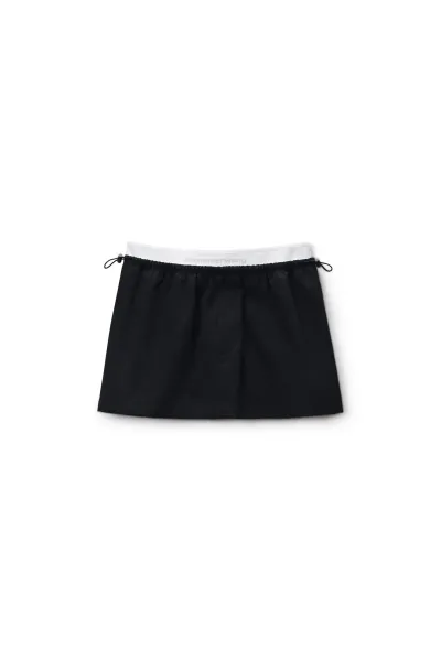 Logo Elastic Mid-Rise Skirt