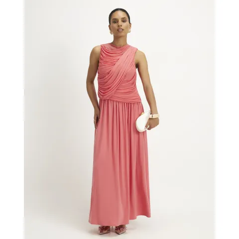 River Island Petite Drape Maxi Dress
