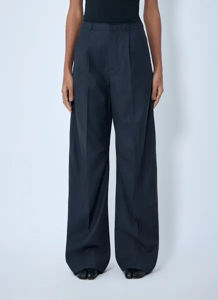 Wide-Leg Tailored Pants