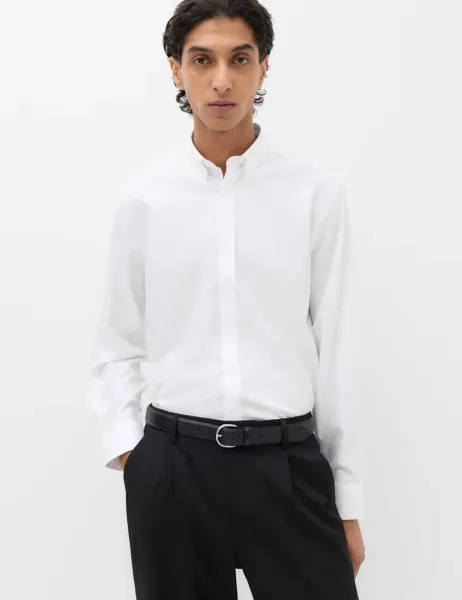 Marks & Spencer Regular Fit Ultimate Non Iron Pure Cotton Shirt White