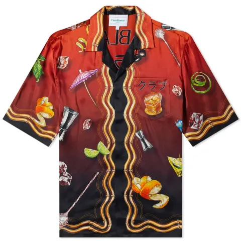 Short Sleeve Silk Shirt