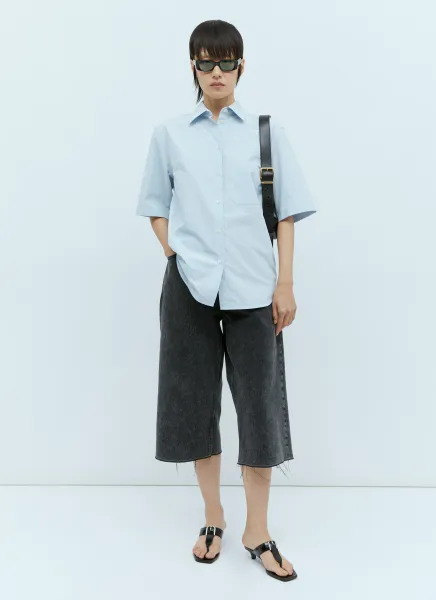 Short Sleeve Poplin Shirt