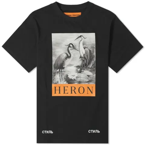 Black & White Herons Tee