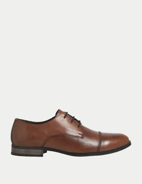 Jack & Jones Leather Derby Shoes Tan