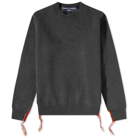 Lambswool Distressed Crew Knit